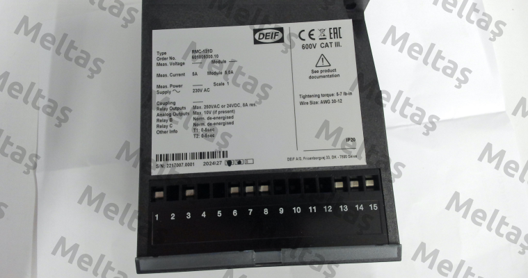 2913160660 02 / RMC-131D - AC supply Deif