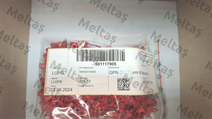 P/N: 985 0201 0000, Type: GPN 985 / 0201 Poppelmann