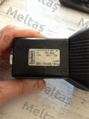 6213 A25,0 NBR M5, PN:00134680 - obsolete, replaced by  00246318  Burkert