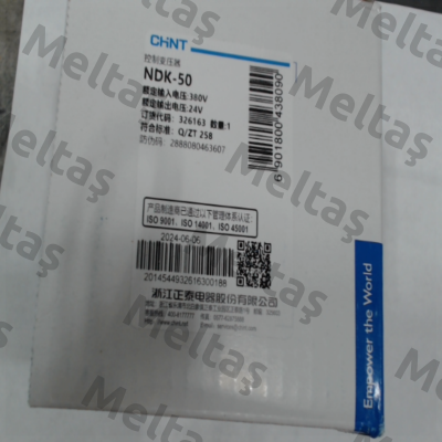NDK-50 50VA 380/24 0.13A 50Hz Chint
