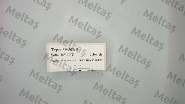SW 80 B-9 48V INT / 504929 Albright