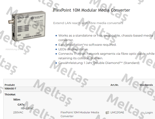 LMC210AE Black Box