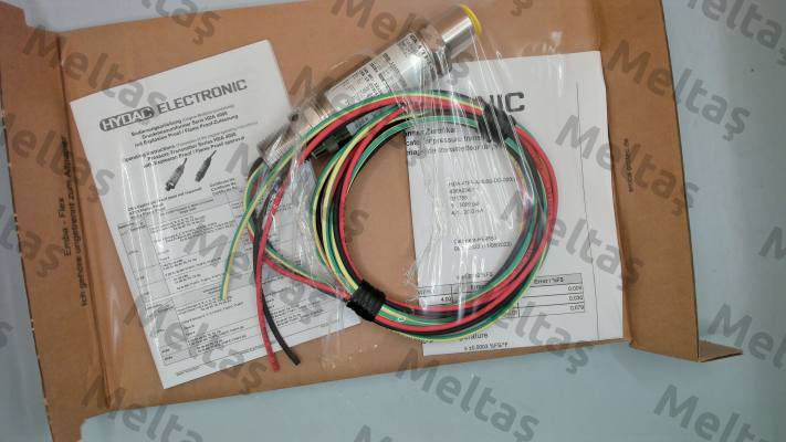 P/N: 921758, Type: HDA 47F9-A-3000-DS-000(PSI)72inch Hydac