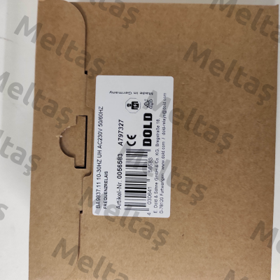 p/n: 0056583, Type: BA9837.11 10-30HZ UH AC230V 50/60HZ Dold