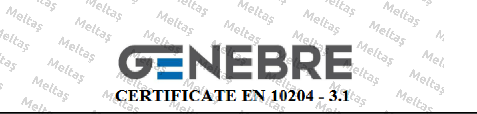 Certificate 3.1 Genebre