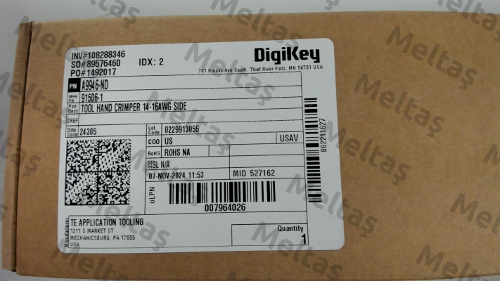 91506-1 TE Connectivity (Tyco Electronics)
