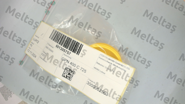 400 0725 0000 / GPN 400 C 725 Poppelmann
