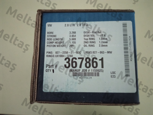 EA888 21mm 82.50 Wiseco