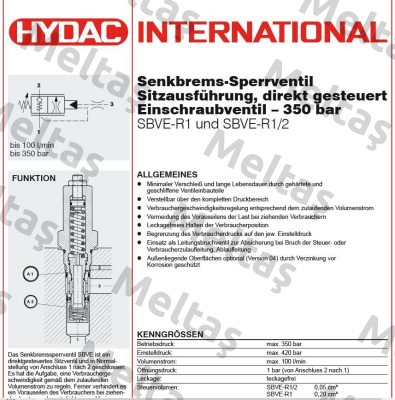 SBVE-R1/2-01X-XXXV Hydac