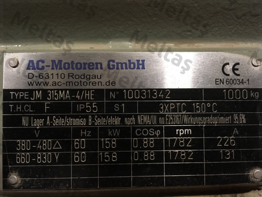 ACM 315 MA-4/PHE AC Motoren