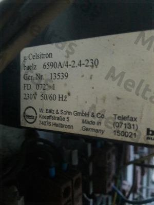 Cover for 6590B  Baelz