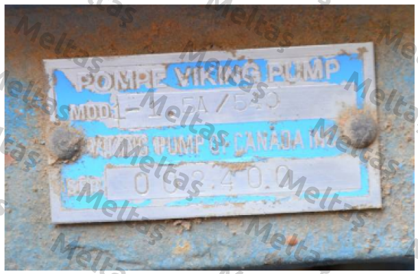 Mechanical seal for glycol centrifugal pump Pump model: 1-1.5A series 540  Viking