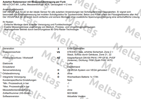 PSA42.2VSAELHAD Vega