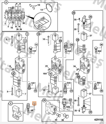 JCB Valve relief Husco