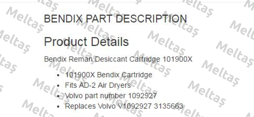 101900X  Bendix