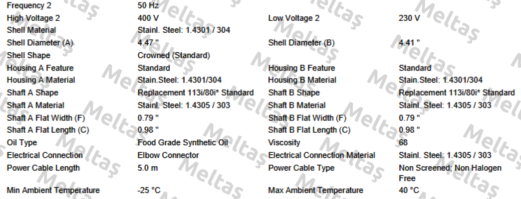 MI-DM0113 DM1133-BAC13E0U9LBD-282mm Interroll