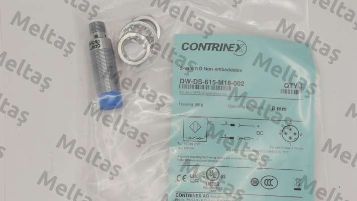 p/n: 220-820-120, Type: DW-DS-615-M18-002 Contrinex