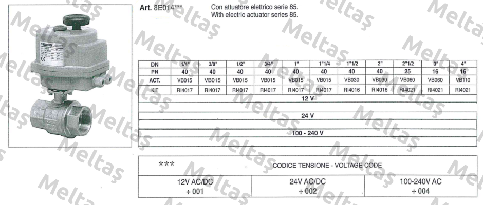 8E014 220V 1  Valbia