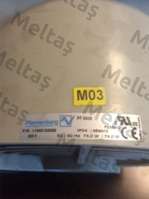 PF 5000 REPLACED BY PF 65000 230V 54 Ral 9011 11665102050  Pfannenberg