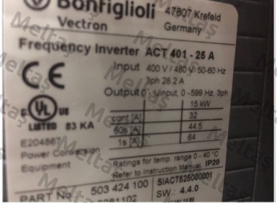 ACT401 25 A Bonfiglioli