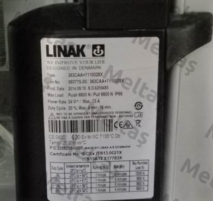363CAA+7110028X - OEM for  PREMIER TECH CHRONOS B.V.  Linak