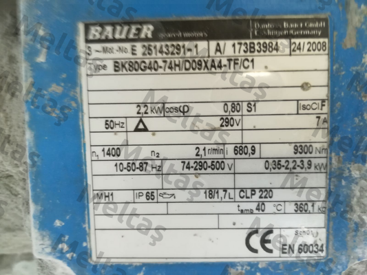 BK80G40-74H/D09XA4-TF/C1 Bauer