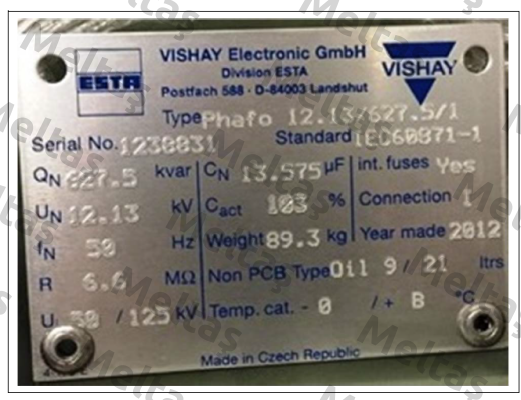 Phafo 12,13/627,5/1  Vishay