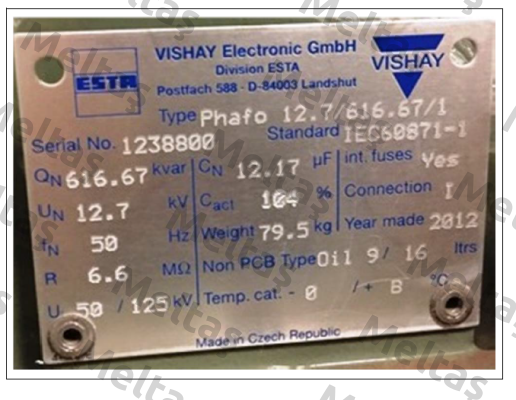 Phafo 12,7/616,67/1 Vishay