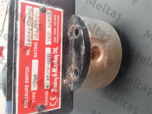 Type 1382  Serial number 12C2429 026  Bailey & Mackey