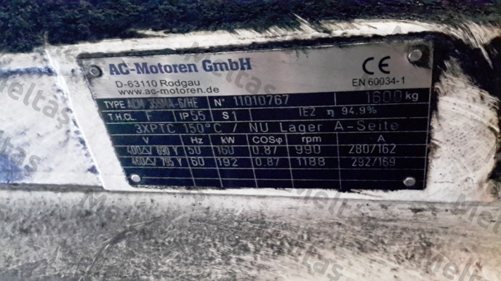 Type ACM 355 MA-6  AC Motoren