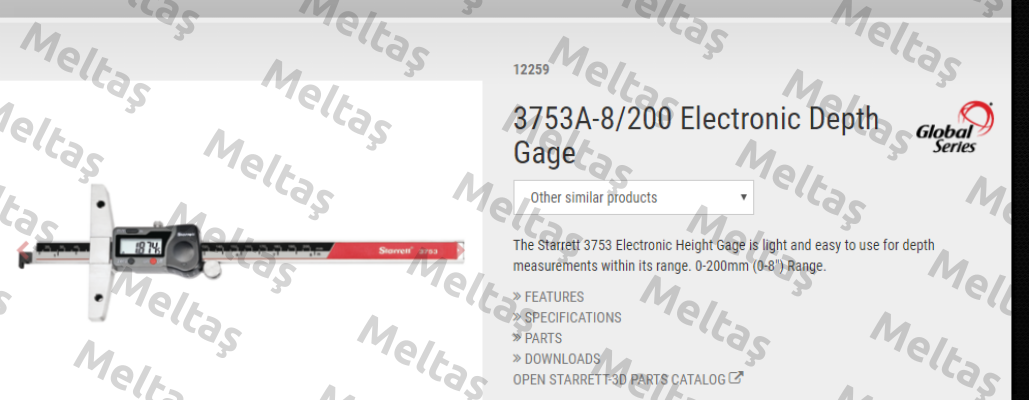 3753A-8/200 Starrett