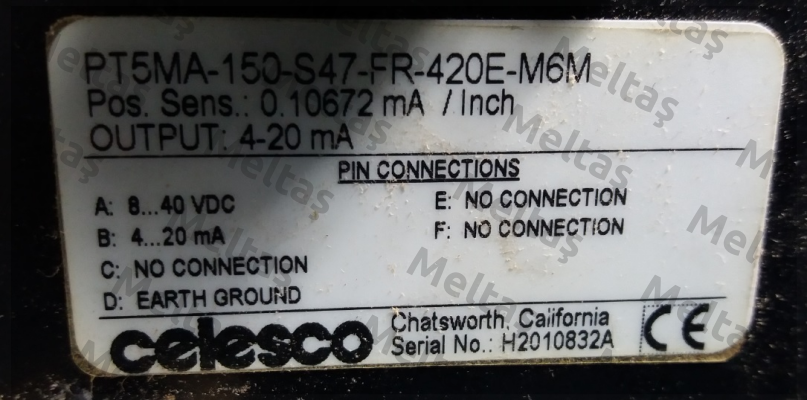 PT5MA-150-S47-FR420E-M6M  Celesco
