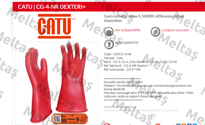 CG-4-NR Dexteri+ (code : CG-4-*-NR) Catu