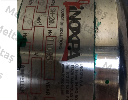 Gasket For SH-20 No. I119597F  Inoxpa