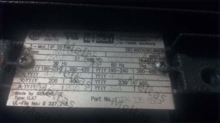 7AA132M-02V B5 obsolete, replacement 0630166796  Busch