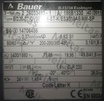 ETB ESX010A5 GS24V 5NM Bauer