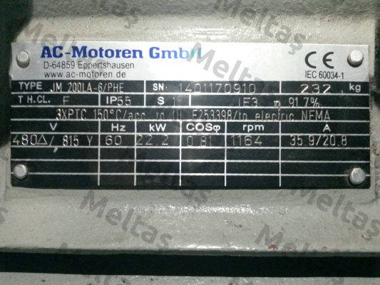 ACM 200 LA-6/PHE  AC Motoren