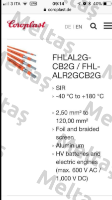 FHLAL2G-CB2G/FHL-ALR2GCB2G  35 mm2  Coroplast