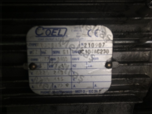 N: 210907    S/N: OC104AC230  Coel