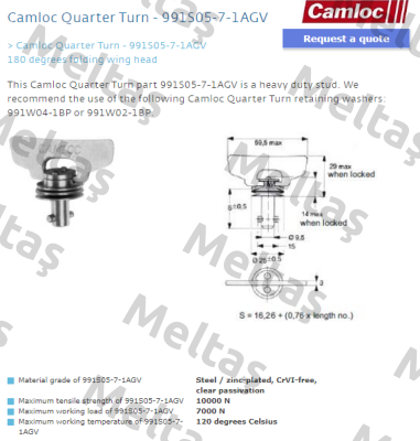 991S05-7-1AGV Camloc