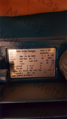 P/N: K0002074 Type: ZBA 100 B 4 B020 Demag