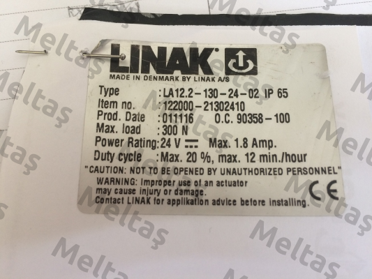LA12.2-130-24-02 IP65 Linak