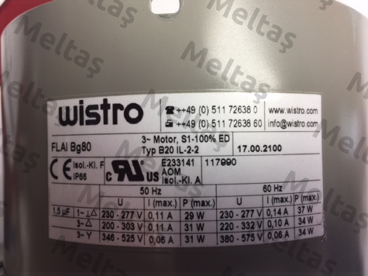 17.00.2100 Wistro