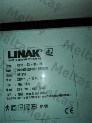 typ:CB12-03-0T-24, item:CB1200043001021, RB08623 obsolete no replacement  Linak