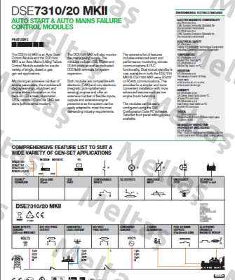 DSE7320 MKII DEEP SEA ELECTRONICS PLC