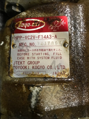 HPP-VC2V-F14A3-A has been replaced with new model HPP-VC2V-F14A3-B  JTEKT FLUID POWER SYSTEMS CORPORATION (ex. Toyooki)