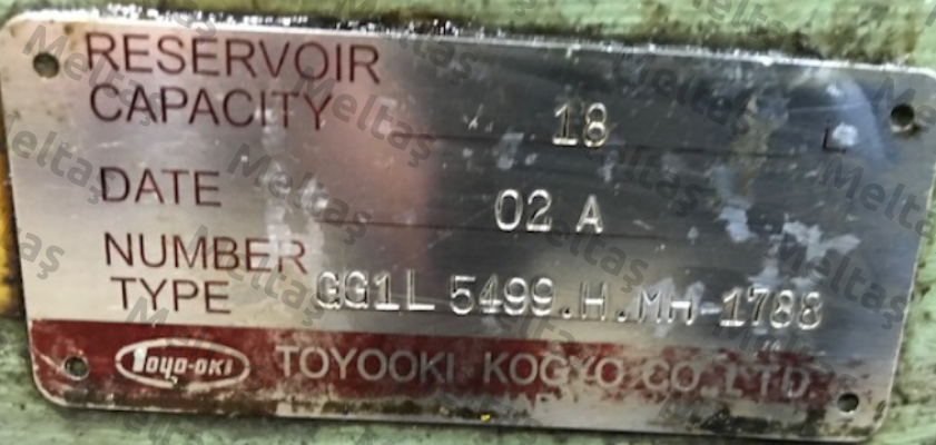 GG1L5499.H.MH-1788 OEM   JTEKT FLUID POWER SYSTEMS CORPORATION (ex. Toyooki)