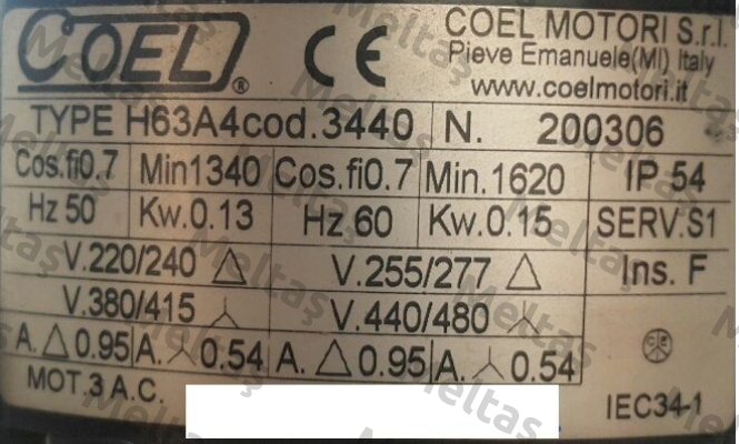  cod. 3440  Coel