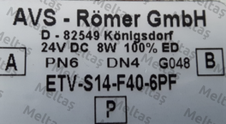 ETV-S14-F40-6PF  OEM for Thermoplan  Avs Römer