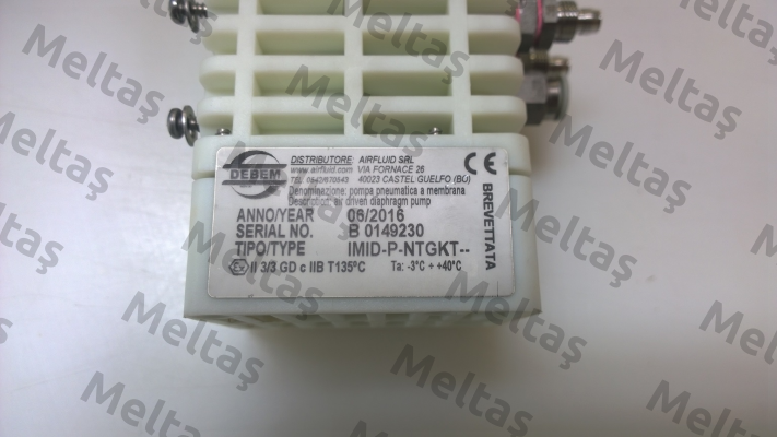 800.005 PP (PNTGRT) Type JP-800.5 PP ¼" Debem